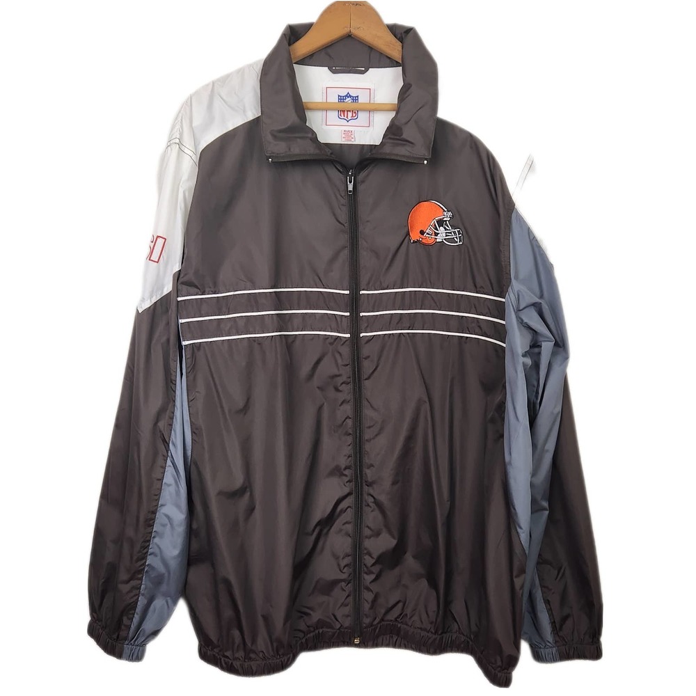 Cleveland Browns Vintage Windbreaker Football XL
